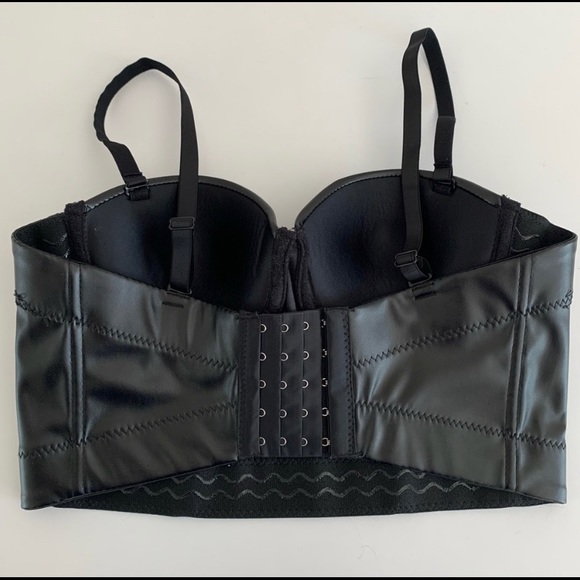 faux leather corset bustier - Picture 4 of 6